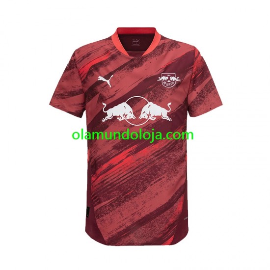 Camisola RB Leipzig Homem Equipamento Segundo 2024-2025 Manga Curta